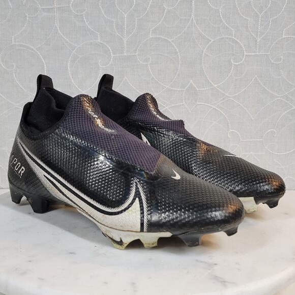 Nike Mens Vapor Edge Pro 360 Football Cleats Size 7.5 Black White AO8277-001 - Picture 2 of 14
